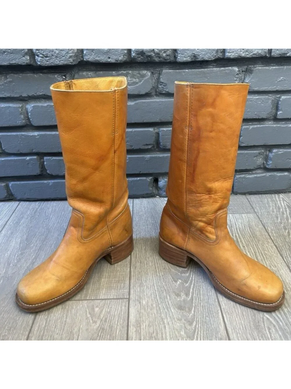 Frye White Label Tall Campus Boots Mens 10 M